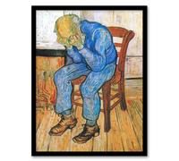 Artery8 Van Gogh Framed Wall Art Print At Eternitys Gate Sorrowing Old Man - A4 Size