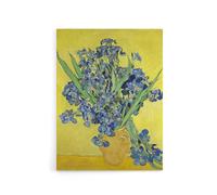 Artery8 Van Gogh Irises Painting Canvas Wall Art Print in Yellow | Size: W24" x H32" Artery8 Yellow W24" x H32"