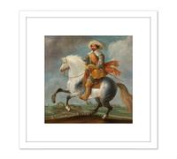Artery8 Van Hillegaert Portrait Prince Frederick Henry 8X8 Inch Square Wooden Framed Wall Art Print Picture with Mount in White Artery8 White