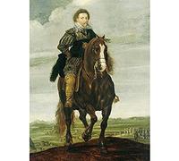 Artery8 Van Hillegaert Portrait Prince Frederick Horse Unframed Wall Art Print Poster Home Decor Premium