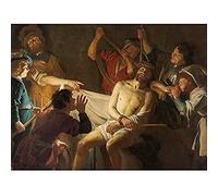 Artery8 Van Honthorst Christ Crowned With Thorns Painting Unframed Wall Art Print Poster Home Decor Premium