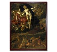 Artery8 Van Malsen Diana Virtus Punish Venus And Bacchus Art Print Framed Poster Wall Decor 12x16 inch