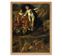 Artery8 Van Malsen Diana Virtus Punish Venus And Bacchus Art Print Framed Poster Wall Decor 12x16 inch
