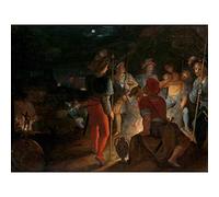 Artery8 Van Veen Batavians Besiege Romans Vetera Premium Wall Art Canvas Print 18X24 Inch