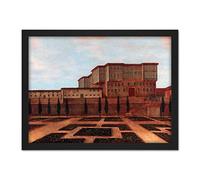 Artery8 Vanmour An Embassy Building In Pera Painting Artwork Framed Wall Art Print 18X24 Inch