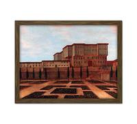 Artery8 Vanmour An Embassy Building In Pera Painting Artwork Framed Wall Art Print 18X24 Inch