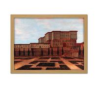 Artery8 Vanmour An Embassy Building In Pera Painting Artwork Framed Wall Art Print 18X24 Inch