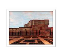 Artery8 Vanmour An Embassy Building In Pera Painting Artwork Framed Wall Art Print 18X24 Inch