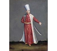 Artery8 Vanmour Capon Aghassi Chief White Eunuchs Sultan Premium Wall Art Canvas Print 18X24 Inch