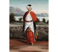 Artery8 Vanmour Choadar Servant Of The Ambassador Painting Large Wall Art Poster Print Thick Paper 18X24 Inch