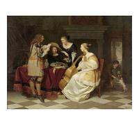 Artery8 Verkolje Musical Company Instruments Art Print Canvas Premium Wall Decor Poster Mural