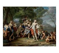 Artery8 Verkolje The Rape Of Europa Premium Wall Art Canvas Print 18X24 Inch