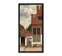 Artery8 Vermeer View Of Houses In Delft The Little Street Framed Wall Art Print Long 25X12 Inch