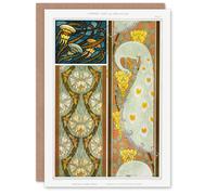 Artery8 Maurice Pillard Verneuil Art Card Peacock Jellyfish Lily Art Nouveau Patterns