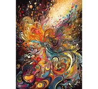 Artery8 Vibrant Colour Sound Waves Music Artwork Extra Large XL Wall Art Poster Print