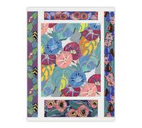 Artery8 Vibrant Flower Pattern Benedictus Vintage Wall Art Print Poster | Size: W18" x H24" Artery8 Multicolor W18" x H24"