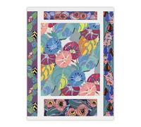 Artery8 Vibrant Flower Pattern Unframed Wall Art Print Poster 12X16 Artwork By Benedictus : Bold Flower Pattern Suited For Bedroom Or Hallway Enhancing Décor With Energy Balance And Charm