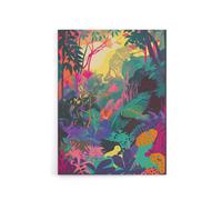 Artery8 Vibrant Tropical Rainforest Sunrise Canvas Wall Art Print | Size: W12" x H16" Artery8 Multicolor W12" x H16"