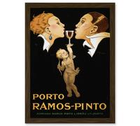 Vincent Deco Ad Ramos Pinto Port Monica Apartment Friends Artwork Framed Wall Art Print A4 Artery8 Brown One Size