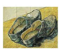 Artery8 Vincent Van Gogh A Pair Of Leather Clogs XL Giant Panel Poster (8 Sections)