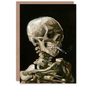 Artery8 Vincent van Gogh Art Card Head of a Skeleton with a Burning Cigarette