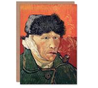 Artery8 Vincent van Gogh Art Card Self Portrait with Bandaged Ear and Pipe