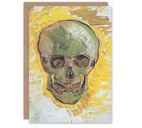 Artery8 Vincent van Gogh Art Card Skull Bright Painting Study