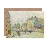 Artery8 Vincent Van Gogh Boulevard De Clichy Fine Art Greeting Card Plus Envelope Blank Inside