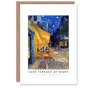 Artery8 Vincent Van Gogh Café Terrace At Night Place Du Forum Greeting Card - Famous Night Scene Art Card