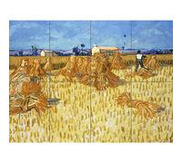 Artery8 Vincent Van Gogh Corn Harvest In Provence XL Giant Panel Poster (8 Sections)