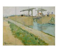 Artery8 Vincent Van Gogh De Brug Van Langlois XL Giant Panel Poster (8 Sections)