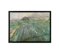 Artery8 Vincent Van Gogh Dutch Rain Framed Canvas Wall Art Print | Size: W24" x H32" Artery8 Multicolor W24" x H32"