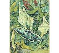 Artery8 Vincent Van Gogh Emperor Moth XL Giant Panel Poster (8 Sections)