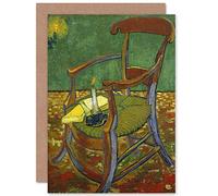 Artery8 Vincent Van Gogh Gauguin's Chair Fine Art Greeting Card Plus Envelope Blank Inside