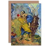 Artery8 Vincent Van Gogh Good Samaritan Fine Art Greeting Card Plus Envelope Blank Inside