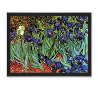 Wee Blue Coo Vincent Van Gogh Irises Artwork Framed Wall Art Print A4