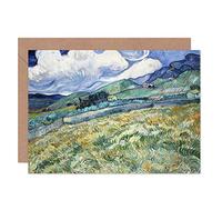 Artery8 Vincent Van Gogh Landscape From Saint Remy Fine Art Greeting Card Plus Envelope Blank Inside