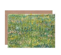 Artery8 Vincent Van Gogh Patch Of Grass Fine Art Greeting Card Plus Envelope Blank Inside