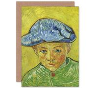 Artery8 Vincent Van Gogh Portrait Camille Roulin Painting Fine Art Greeting Card Plus Envelope Blank Inside
