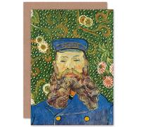 Artery8 Vincent Van Gogh Portrait De Joseph Roulin Fine Art Greeting Card Plus Envelope Blank Inside