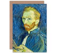 Artery8 Vincent Van Gogh Self Portrait 2 Fine Art Greeting Card Plus Envelope Blank Inside