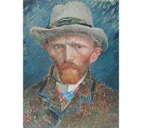 Artery8 Vincent Van Gogh Self Portrait Illustration Large Wall Art Poster Print Thick Paper 18X24 Inch