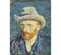 Artery8 Vincent Van Gogh Self Portrait With Grey Felt Hat XL Giant Panel Poster (8 Sections)
