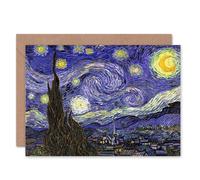 Artery8 Vincent Van Gogh Starry Night Old Master Painting Card Artery8 Multicolor