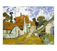 Artery8 Vincent Van Gogh Street In Auvers Sur Oise XL Giant Panel Poster (8 Sections)