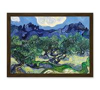 Artery8 Vincent Van Gogh The Olive Trees Painting Artwork Framed Wall Art Print A4