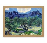 Artery8 Vincent Van Gogh The Olive Trees Painting Artwork Framed Wall Art Print A4
