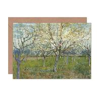 Artery8 Vincent Van Gogh The Pink Orchard Fine Art Greeting Card Plus Envelope Blank Inside