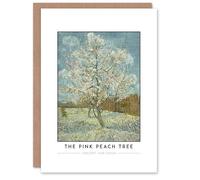 Artery8 Vincent Van Gogh The Pink Peach Tree Greeting Card - Vibrant Floral Post-Impressionist Art Card