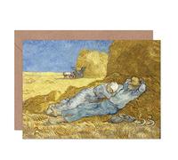 Artery8 Vincent Van Gogh The Siesta After Millet Fine Art Greeting Card Plus Envelope Blank Inside